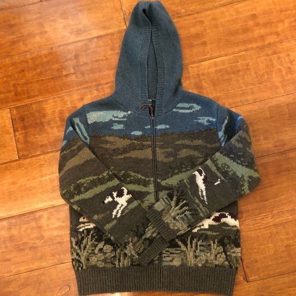 Lauren Ralph Lauren Knit Dog Zip Sweater Cardigan - Picture 6 of 8